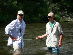 Introduce Fly Fishing -Father and Son