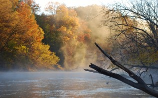 Lower Manistee River in the Fall