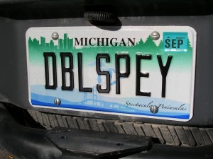 Spey License Plate