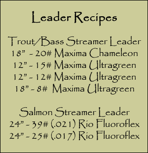 Streamer Leader Recipe - Current Works Guide Service