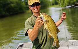 Fly fishing for smallmouth bass Manistee River and Northern Michigan Lakes