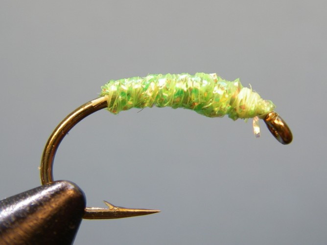 Green Caddis - Diamond Braid - Step 3b