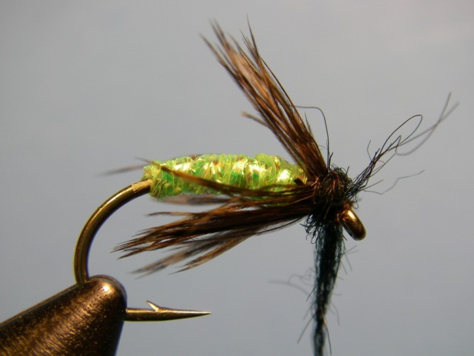 Green - Caddis Diamond Braid - Step 6