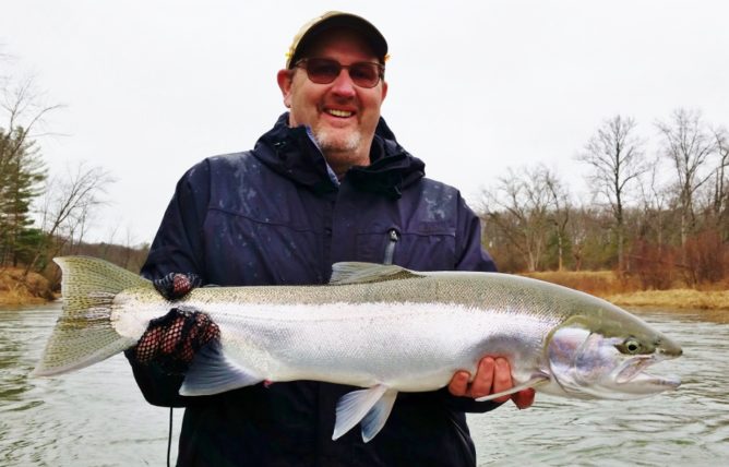 Steelhead caught on Sparkle Stonefly Nymph