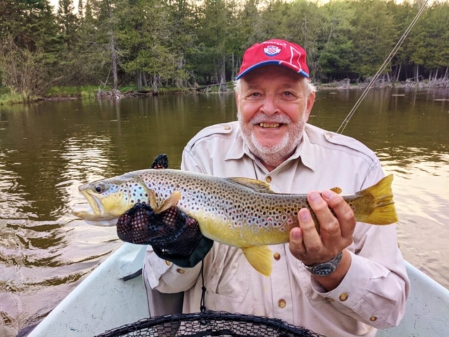Gallery - Rudy with Brown Trout on the Upper Manistee